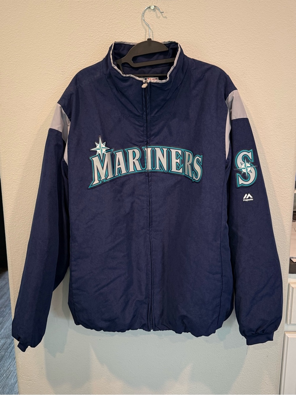 Majestic MLB Vintage Thermabase Seattle Mariners Dugout Jacket Men’s Large